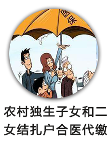 农村独生子女和二女结扎户合医代缴